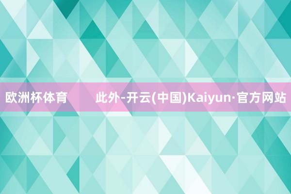 欧洲杯体育        此外-开云(中国)Kaiyun·官方网站